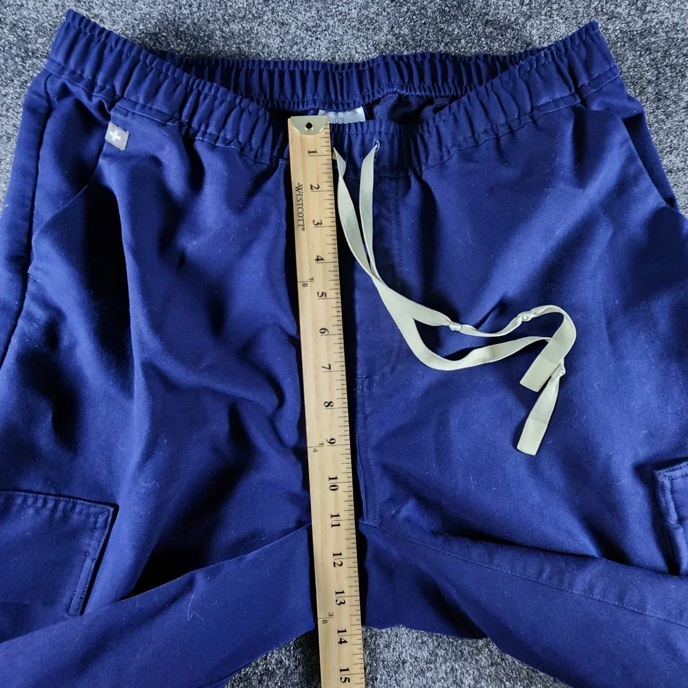 FIGS Mens Navy Blue Tansen Jogger Scrub Pants Cargo Technical Collection L/S